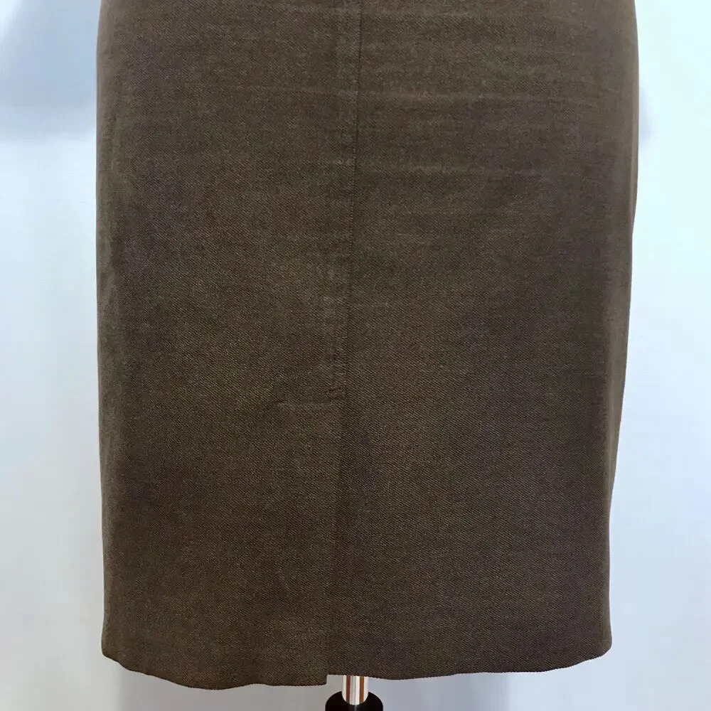 Austin Reed Vintage Brown Knee Length Skirt Women 10 - Picture 11 of 16